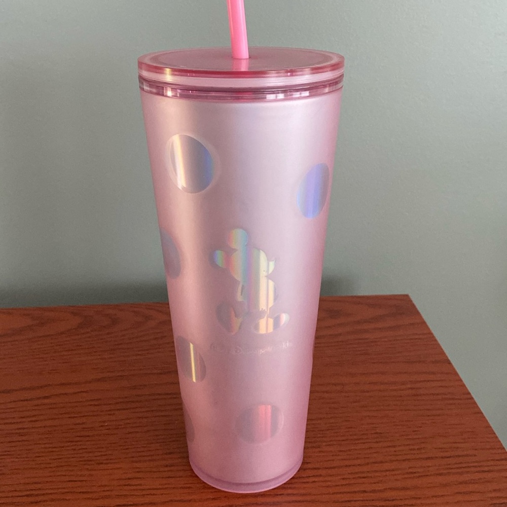 Polka dot Mickey mouse- Starbucks tumbler- walt disney world